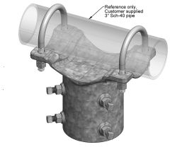 Tamarack Solar 70-0300-PGM-B Additional Pole Cap for High Wind Locations