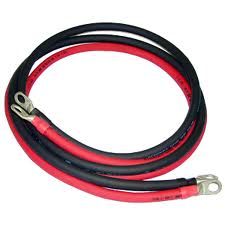 MTW Black & Red 2/0 AWG 3ft Pair.