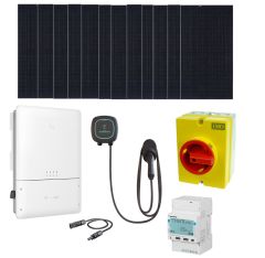 5kW EV Charging System - 5kW of REC Solar, 5kW GoodWe Inverter and 40A Pulsar Plus charger