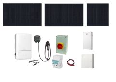 8kW EV Solar+Battery Charging System Supports - 8.4kW of REC Solar, 7.7kW GoodWe inverter, LG Home 8 ESS with LG Smart Energy Box  and Pulsar Plus 48A EV Charger