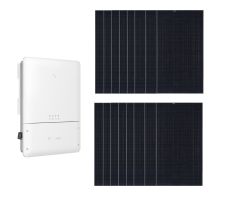 Grid-tied Solar Kit - 6.4 kW Array of REC Solar Modules, 5kW GoodWe