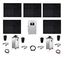 Hybrid Off-Grid / Grid-Tie Power Kit with Sol-Ark 15k-2P, 12,800 watts of PV and Two 18.5 kWh of Fortress Power Battery Storage