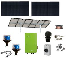 NAZ Solar pumping kit - 4.8kW REC Solar Modules, ENFusion AC-DC Cell 3500 and Modules Racking.