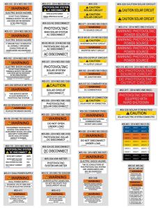 PV Labels 05-510 Value Pack 55 PCS (NEC2014)