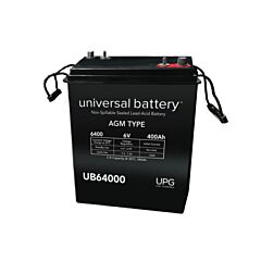 Universal Battery 40895 400 Amp-hours 6V AGM Sealed Battery