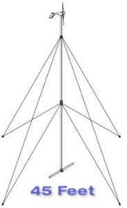 Ryse Energy 1-TWA-10-02 45 Foot AIR Guyed Tower Kit